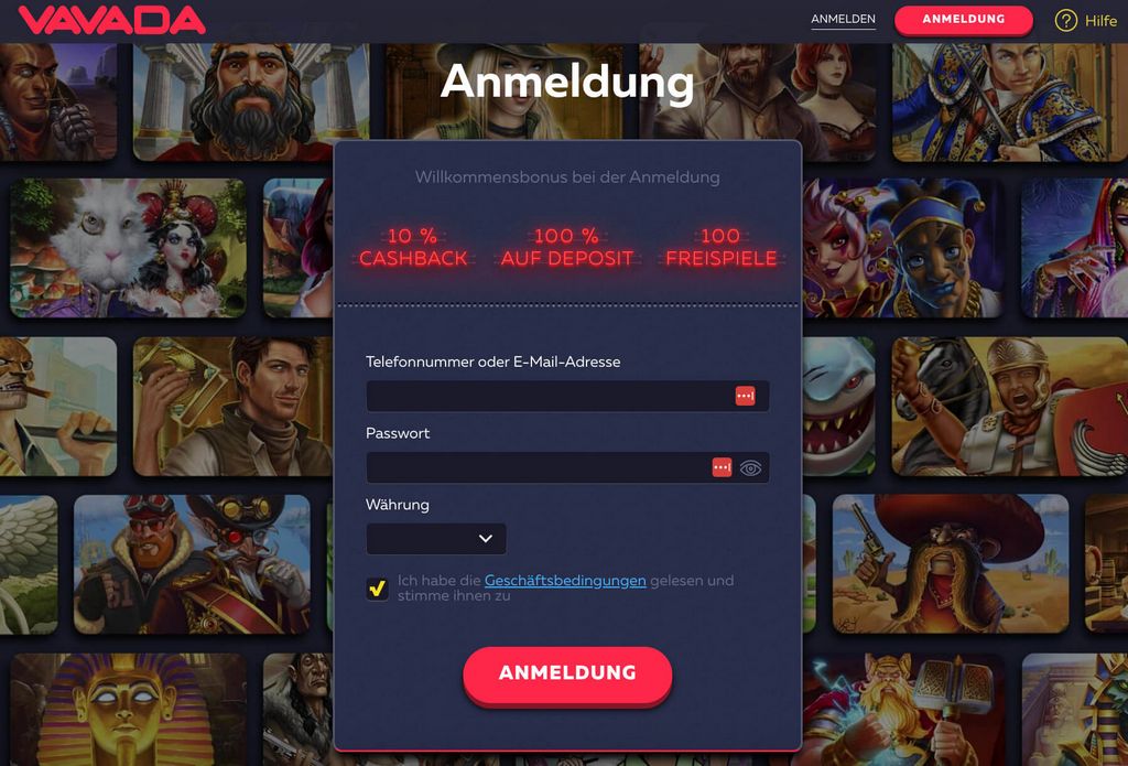 Сайт онлайн-казино VAVADA